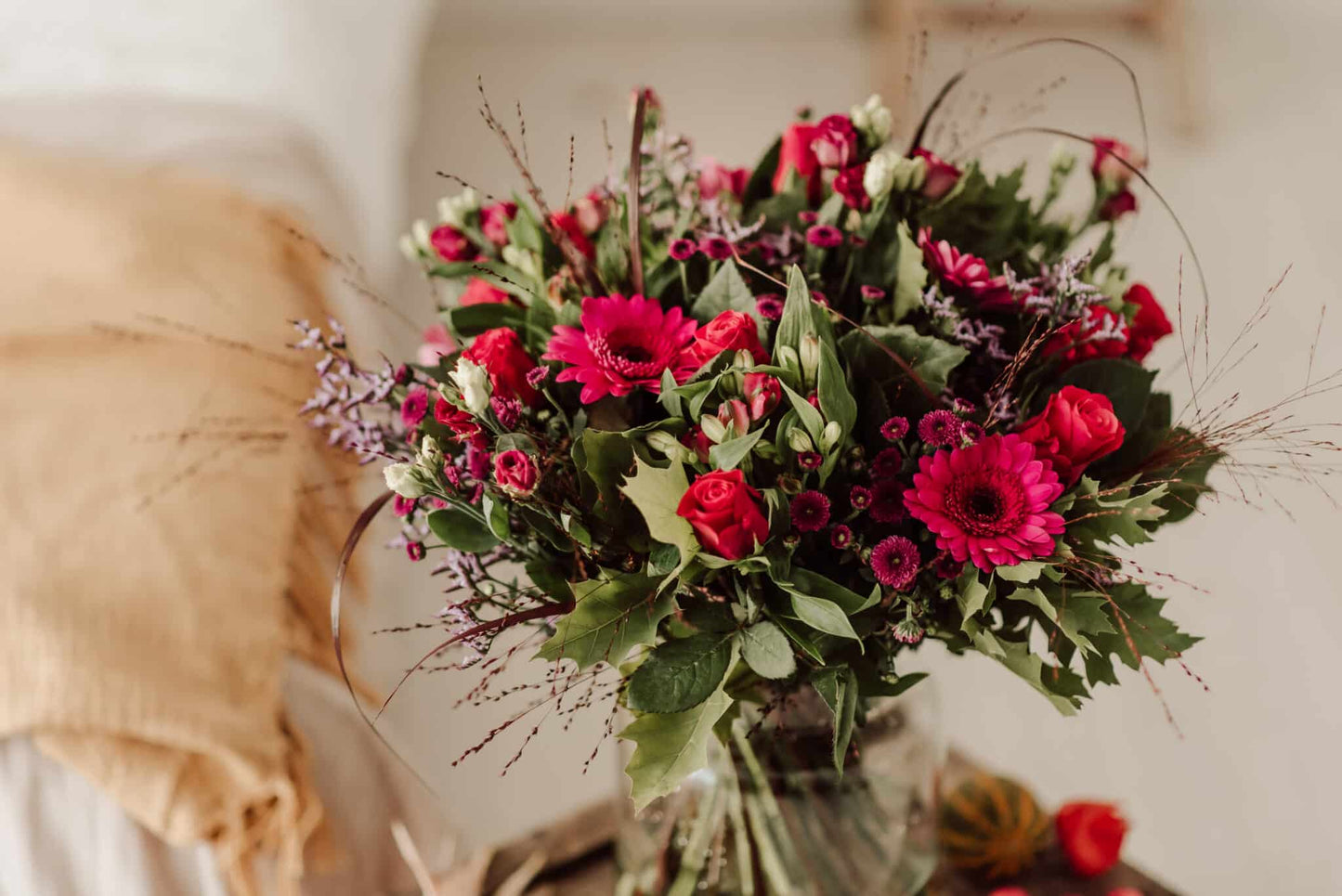Valentijnsboeket met GRATIS vaas