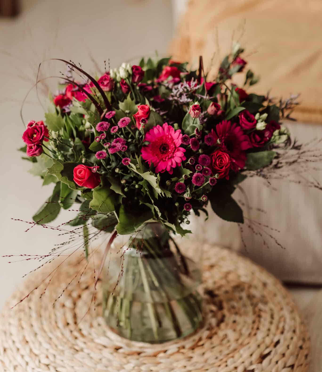 Valentijnsboeket met GRATIS vaas